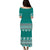 NE Fiji Bula Dress Ancient Tropical Pattern Puletasi Dress Ver.01 LT14 - Polynesian Pride