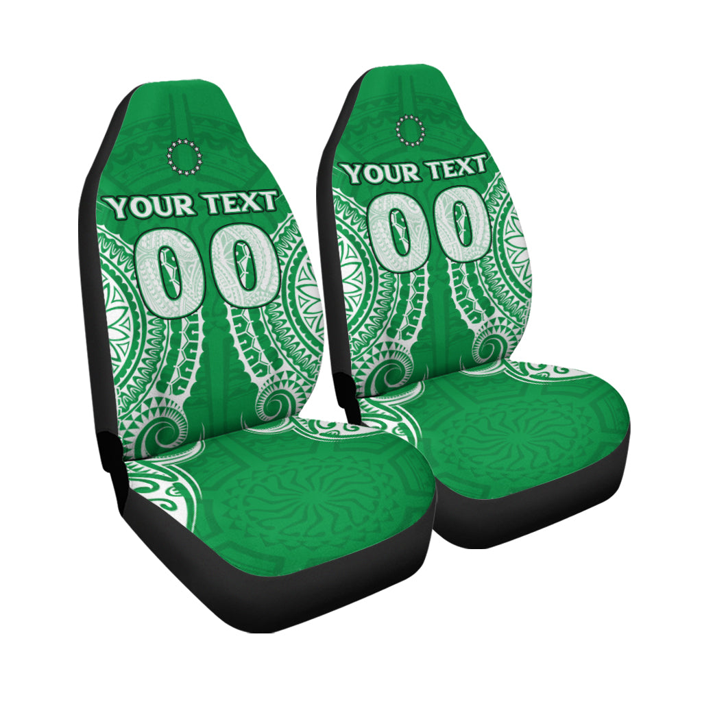 (Custom Personalised) Cook Islands Mitiaro Car Seat Covers - Tribal Pattern - LT12 - Polynesian Pride