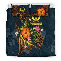 Pohnpei Polynesian Bedding Set - Legend of Pohnpei (Blue) - Polynesian Pride