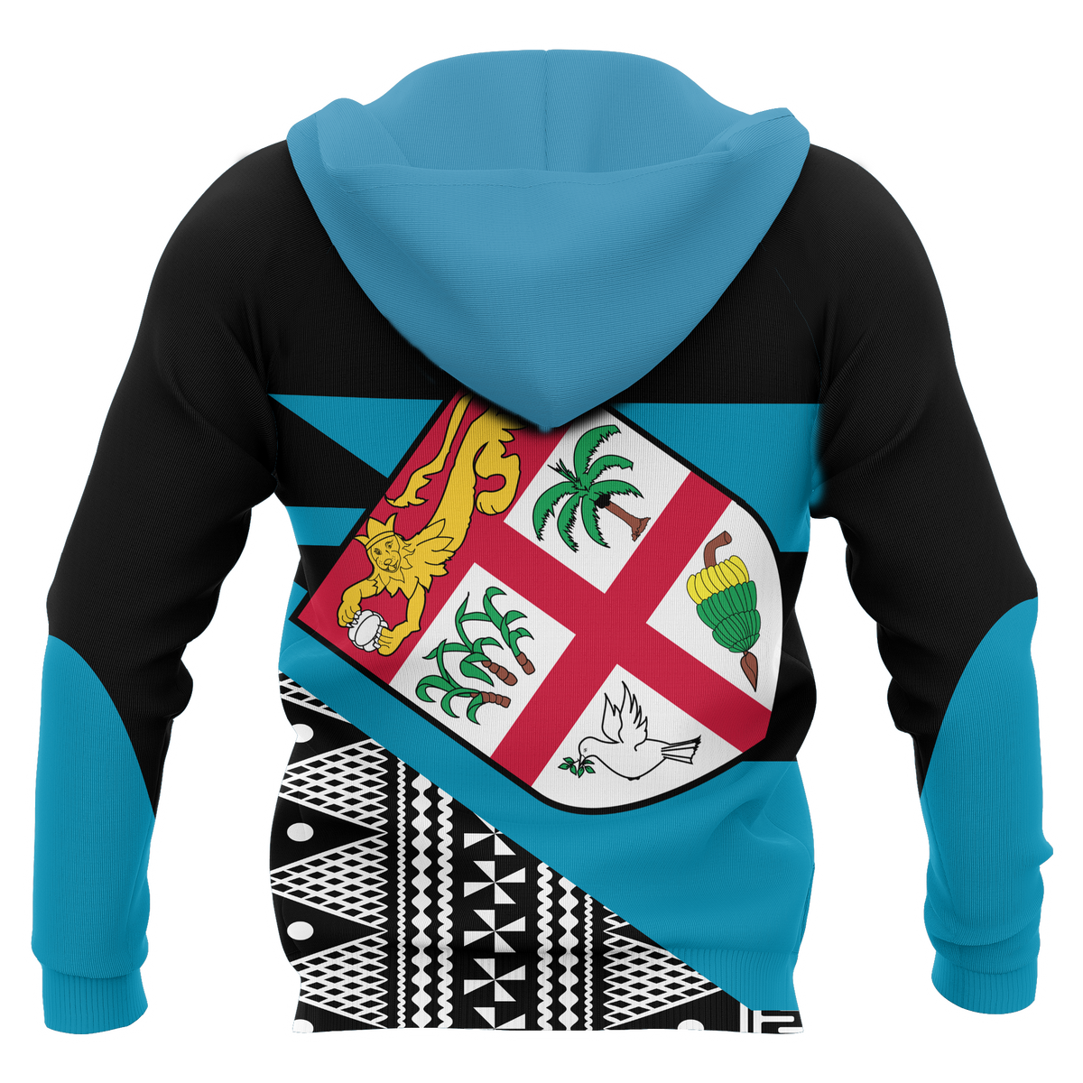Fiji All Over Hoodie Tapa Firm Style - Polynesian Pride