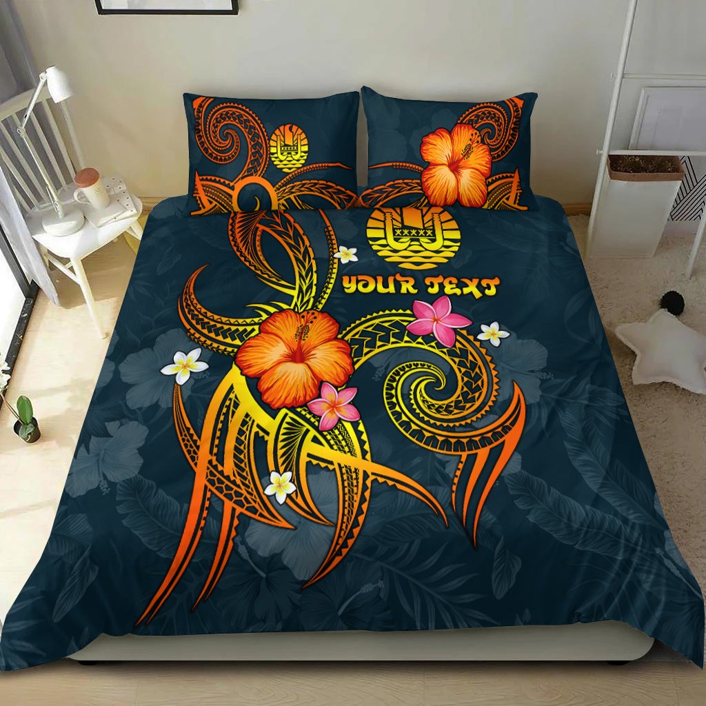 Polynesian Tahiti Personalised Bedding Set - Legend of Tahiti (Blue) Blue - Polynesian Pride