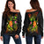 Guam Polynesian Personalised Women's Off Shoulder Sweater - Legend of Guam (Reggae) Art - Polynesian Pride