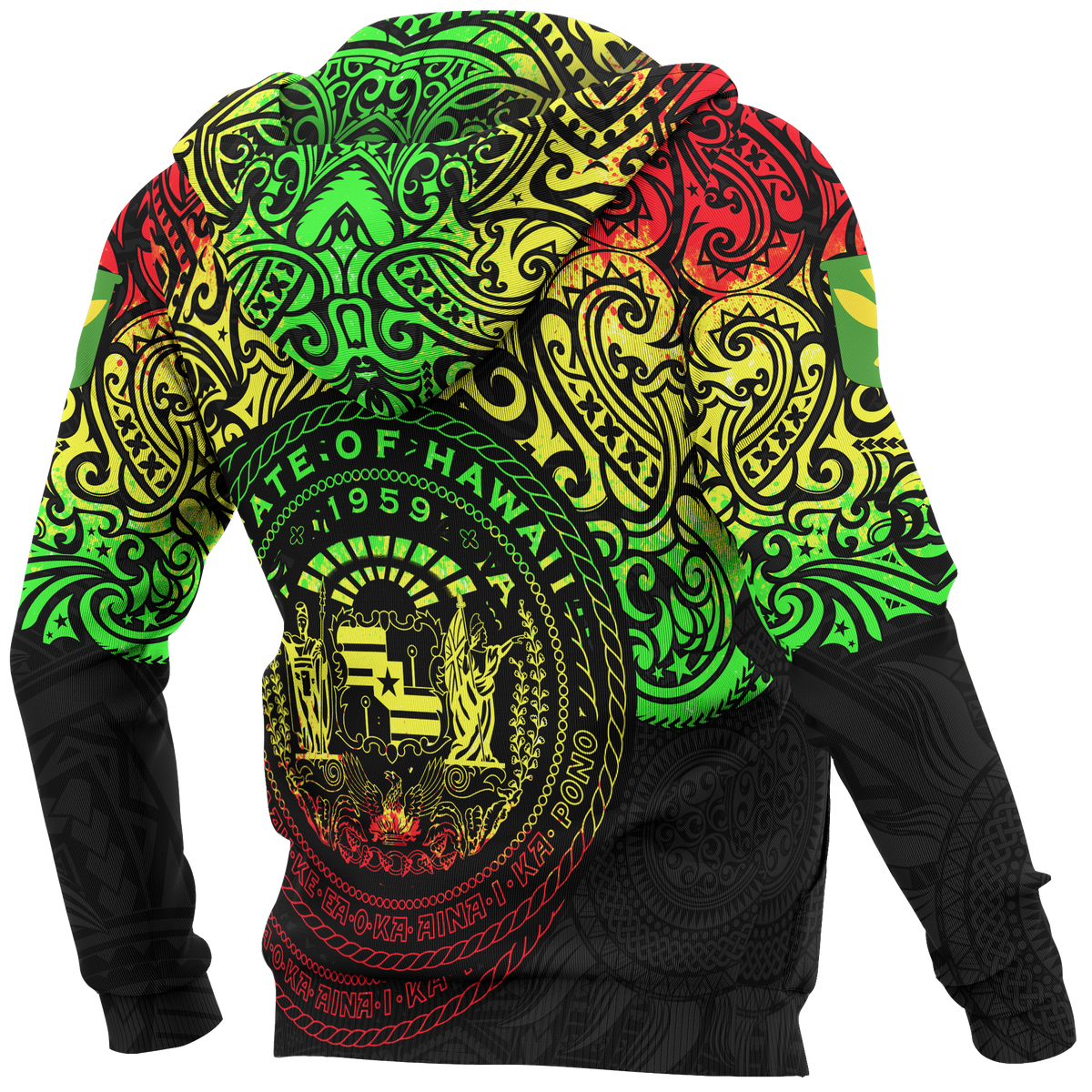Polynesian Hawaii Hoodie Pride of Hawaii (Reggae) - Polynesian Pride