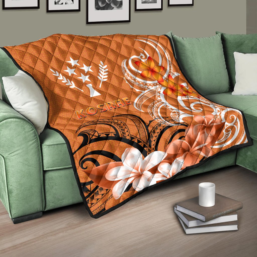 Kosrae Premium Quilt - Kosrae Spirit Orange - Polynesian Pride