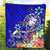 Fiji Premium Quilt - Turtle Plumeria (Blue) - Polynesian Pride