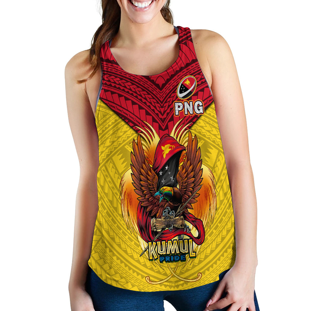 Papua New Guinea Rugby Kumul Pride Women Tank Top - LT2 - Polynesian Pride
