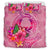 Pohnpei Polynesian Bedding Set - Floral With Seal Pink - Polynesian Pride