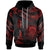 Tuvalu Polynesian Custom Hoodie Polynesian Tattoo Red Version Unisex Red - Polynesian Pride