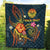 Polynesian Tahiti Personalised Premium Quilt - Legend of Tahiti (Blue) - Polynesian Pride