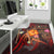 Fiji Polynesian Personalised Area Rug - Legend of Fiji (Red) - Polynesian Pride