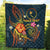 Chuuk Polynesian Personalised Premium Quilt - Legend of Chuuk (Blue) - Polynesian Pride