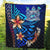 Fiji Custom Personalised Premium Quilt - Vintage Tribal Mountain Crest - Polynesian Pride