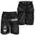 Guam Men's Short - Guam Seal With Polynesian Tattoo Style (Black) - Polynesian Pride