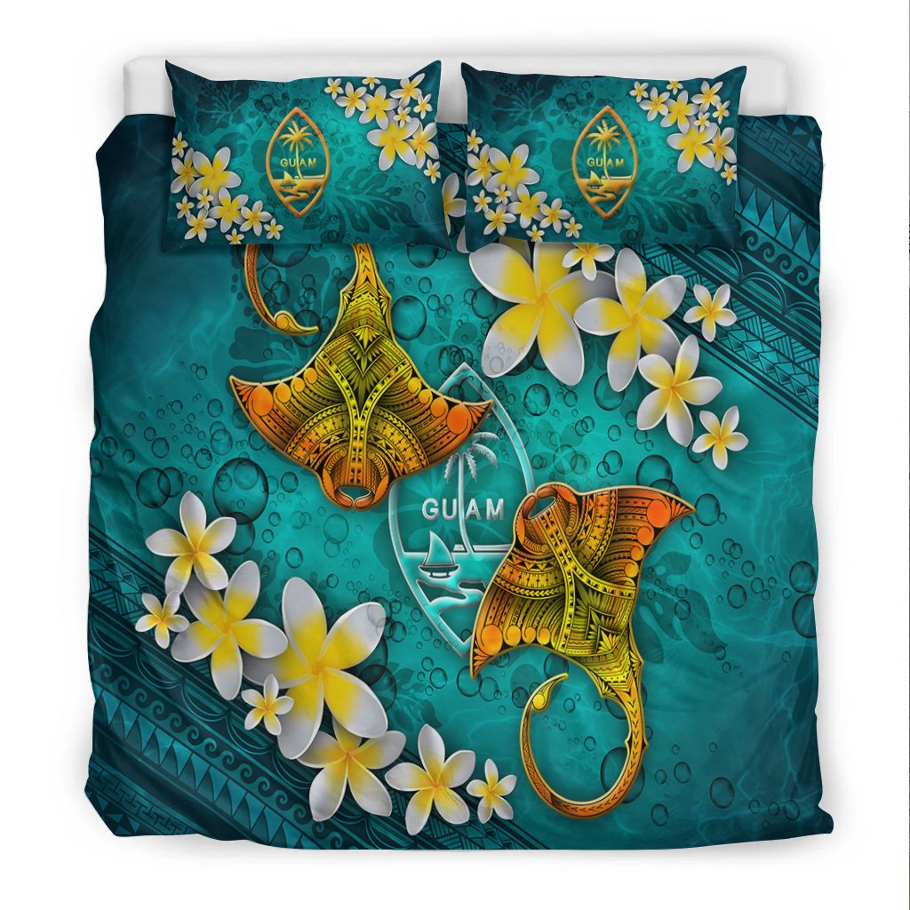 Guam Polynesian Bedding Set - Manta Ray Ocean - Polynesian Pride
