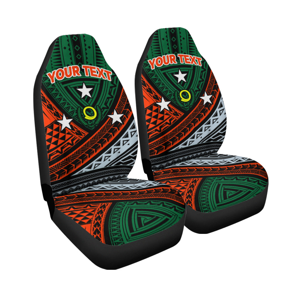 (Custom Personalised) Vanuatu Penama Province Tribal Pattern Car Seat Covers - LT12 - Polynesian Pride