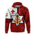 Kolisi Tonga Zip up Hoodie Mate Maa Tonga Red Original LT20 - Polynesian Pride