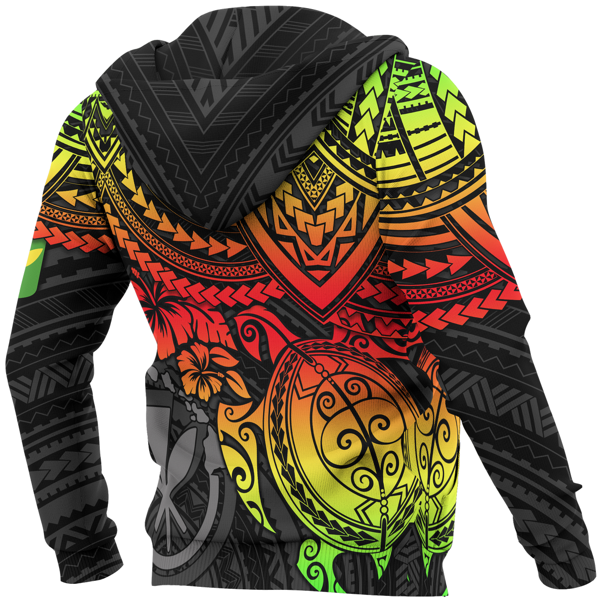 Polynesian Hawaii Hoodie Reggae Turtle - Polynesian Pride