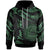 American Samoa Polynesian Custom Hoodie Polynesian Tattoo Green Version Unisex Green - Polynesian Pride