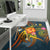 New Caledonia Polynesian Personalised Area Rug - Legend of New Caledonia (Blue) - Polynesian Pride