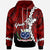 Samoa Polynesian Custom Hoodie Tribal Wave Tattoo Flag Color Unisex Red - Polynesian Pride