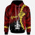 Papua New Guinea Madang Province Polynesian Custom Hoodie Tribal Wave Tattoo Unisex Red - Polynesian Pride