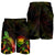 Federated States of Micronesia Polynesian Men's Shorts - Turtle With Blooming Hibiscus Reggae - Polynesian Pride