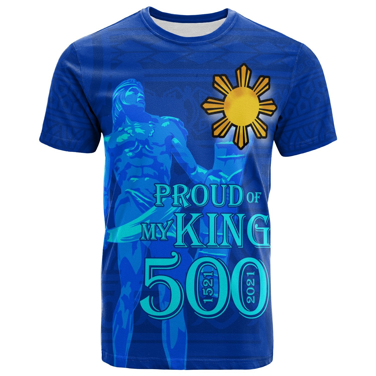 Philippines T Shirt Proud Of My King Unisex Blue - Polynesian Pride