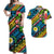 Vanuatu Torba Matching Hawaiian Shirt and Dress Independence Be Proud LT8 Blue - Polynesian Pride