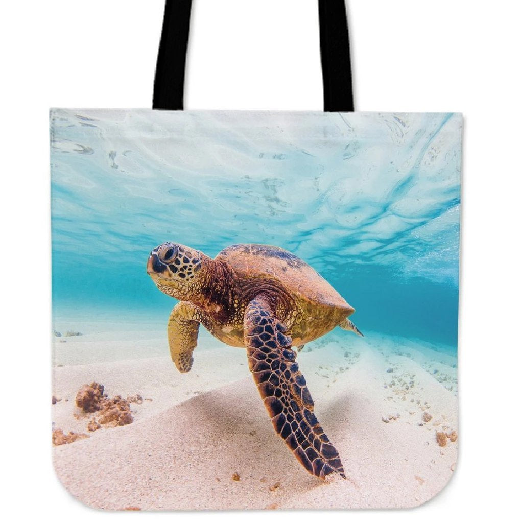 Ocean Picture Tote Bag Tote Bag One Size Blue - Polynesian Pride