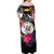 Niue Off Shoulder Long Dress Alluring Polynesia and Tropical Flowers LT13 - Polynesian Pride