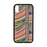 Polynesian 04 Rubber Phone Case One Size iPhone XR (6.1") Black - White - Polynesian Pride