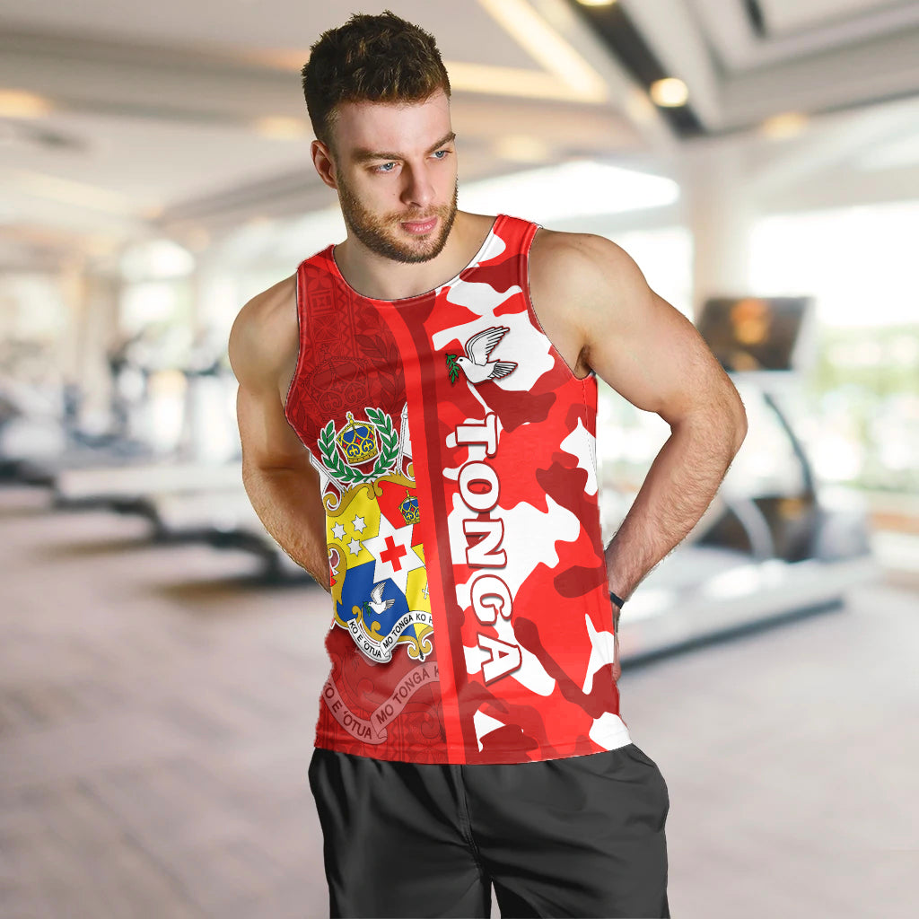 Tonga Unique Men Tank Top Camouflage with Tongan Pattern LT13 - Polynesian Pride