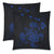 Hawaiian Map Turtle Ohana Hibiscus Kakau Polynesian Pillow Cover - Blue One Size Zippered Pillow Cases 18"x 18" (Twin Sides) (Set of 2) Blue - Polynesian Pride