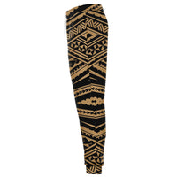 Polynesian Tatau Gold Joggers - Polynesian Pride