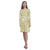 Polynesian Floral Rhea Loose Round Neck Dress - White Golden Version Women White Golden - Polynesian Pride