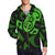 Maori Green Mangopare Zip Hoodie - Polynesian Pride