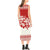 Polynesian Phaedra Sleeveless Open Fork Long Dress - Red Hibiscus - Polynesian Pride