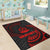 Vanuatu Polynesian Area Rug - Red Tribal Wave - Polynesian Pride