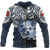 Tonga Polynesian Hoodie (Zip up) Tongan Pride (Blue) Unisex Blue - Polynesian Pride