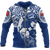 Tonga Polynesian Hoodie (Zip up) Tongan Pride (Bright Blue) Unisex Blue - Polynesian Pride