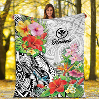 Hawaii Hibiscus Kanaka Polynesia Blanket - LT2 - Polynesian Pride
