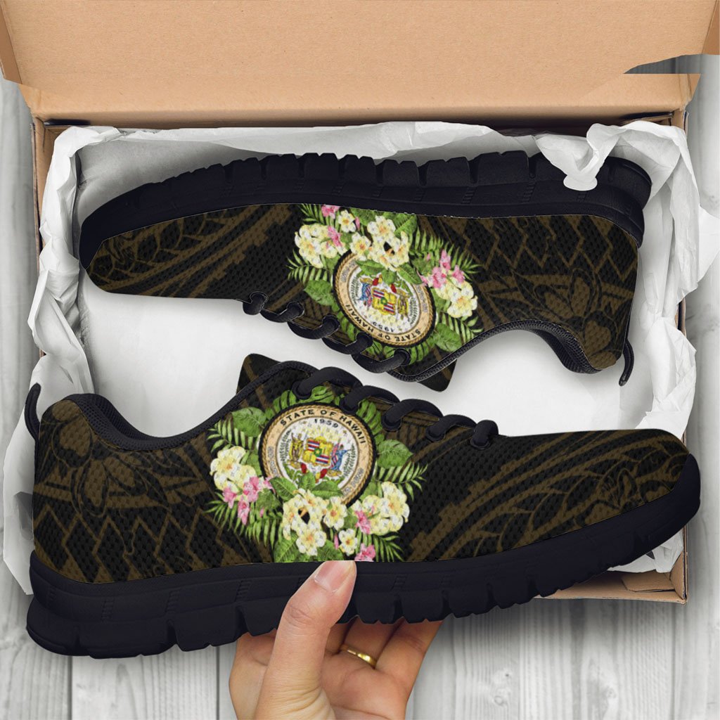 Hawaii Sneakers - Polynesian Gold Patterns Collection - Polynesian Pride