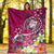 Fiji Premium Blanket - Turtle Plumeria (Pink) - Polynesian Pride