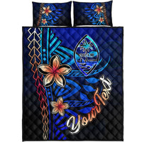 Guam Custom Personalised Quilt Bed Set - Vintage Tribal Mountain - Polynesian Pride