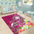 Fiji Area Rug - Turtle Plumeria (Pink) - Polynesian Pride