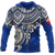 Tonga Polynesian Hoodie (Zip up) Blue Turtle Unisex Blue - Polynesian Pride