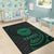 Tahiti Polynesian Area Rug - Green Tribal Wave - Polynesian Pride