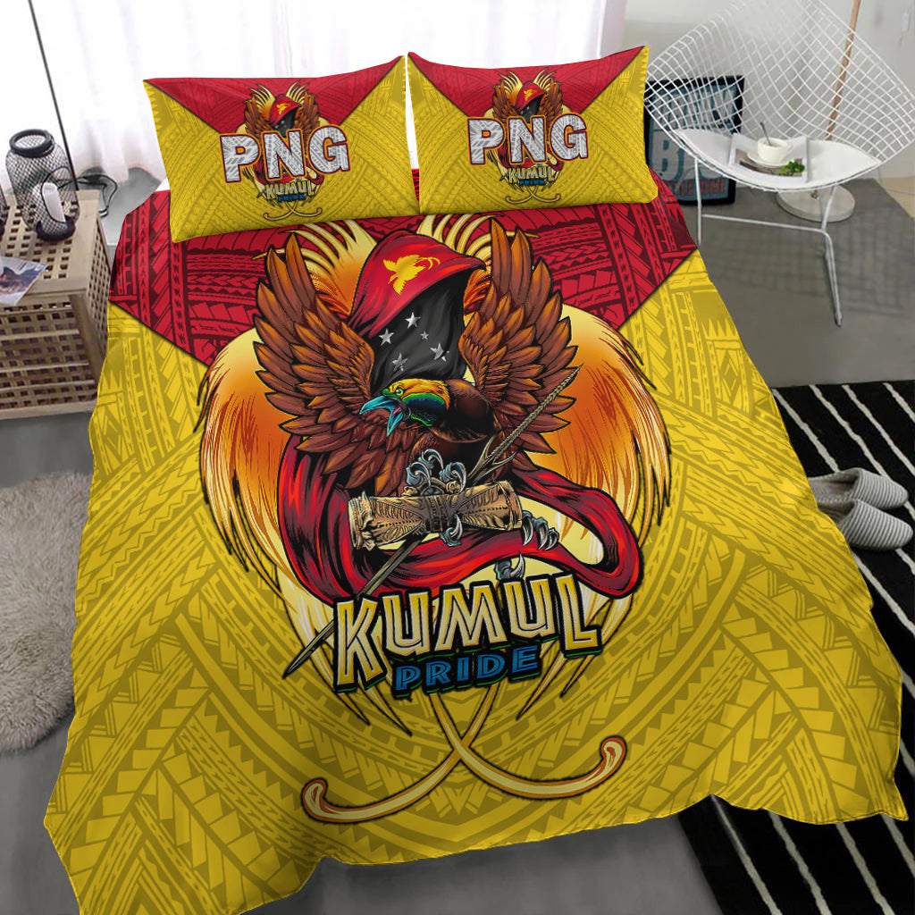 Papua New Guinea Rugby Kumul Pride Bedding Set - LT2 - Polynesian Pride