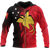 Papua New Guinea Hoodie (Zip up) PNG Flame Unisex RED - Polynesian Pride