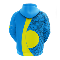 Custom Palau Zip up Hoodie Tribal Pattern LT12 - Polynesian Pride